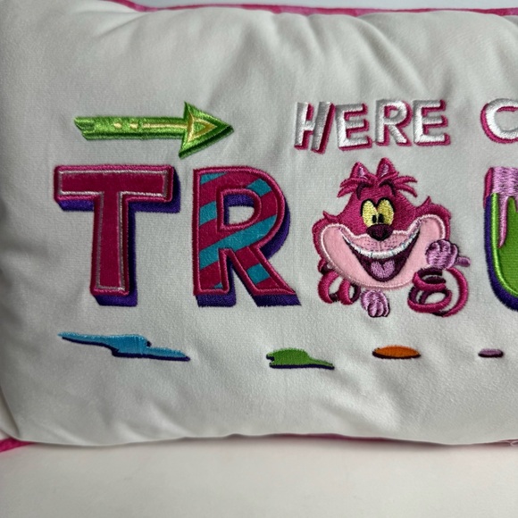 NWT. Disney Parks Madly Mischievous Here Comes Trouble 20x9” Throw Pillow. - Picture 3 of 13